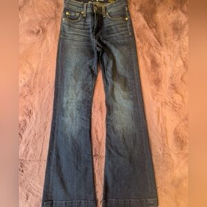 7 For All Mankind Trouser Dojo Jean Petite Tailorless 24